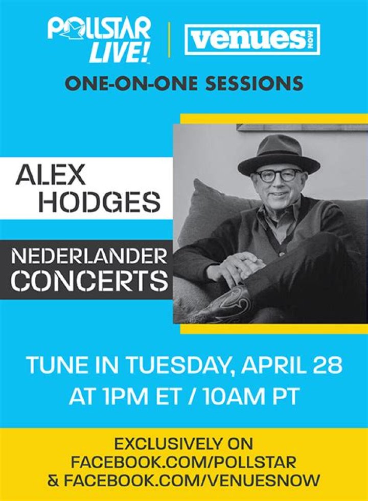 Alex Hodges Steps Up At Nederlander Concerts