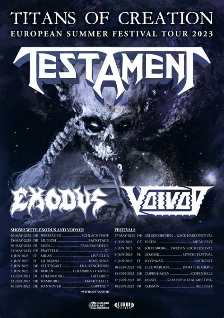 Exodus Cancels European Tour