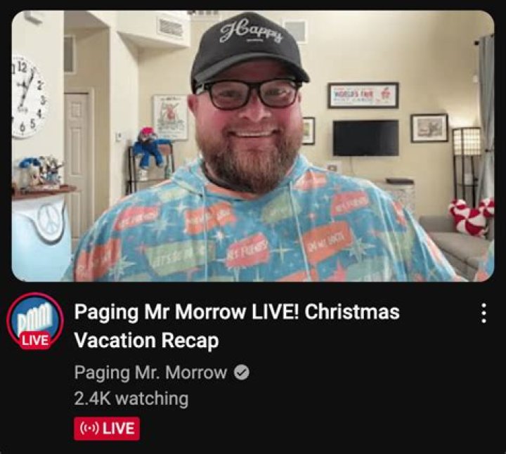 Paging Mr. Morrow Youtuber overview