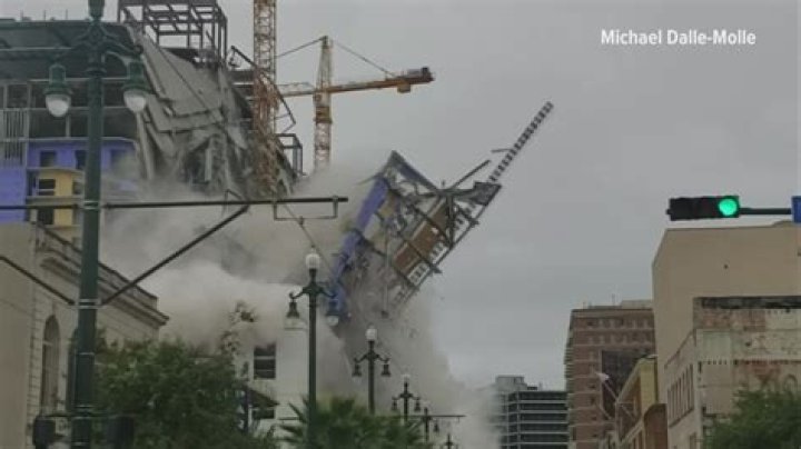 The Wind Exposes Worker’s Body At Hard Rock New Orleans Collapse Site